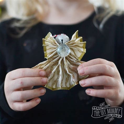 how to make a ribbon angel|diy wire angel ribbon.